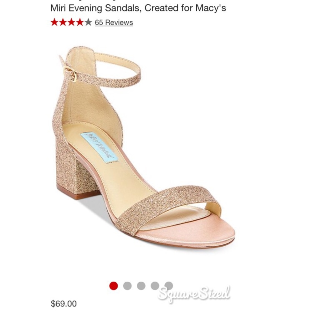 Betsey Johnson Miri Evening Sandals, Size 8